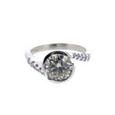 18ct white gold diamond set ring