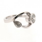 18ct white gold diamond set ring