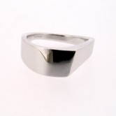 18ct white gold freeform ring